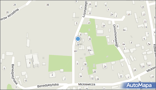 Drohiczyn, Łozińskiego Zygmunta, ks. bp., 6, mapa Drohiczyn