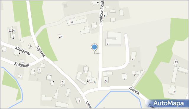 Dys, Lotników Polskich, 1, mapa Dys