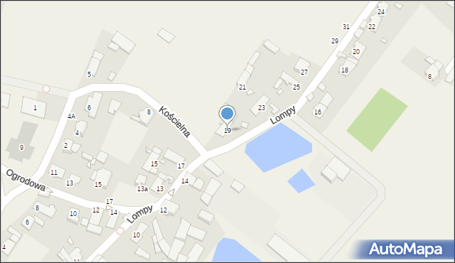 Dziewkowice, Lompy Józefa, 19, mapa Dziewkowice
