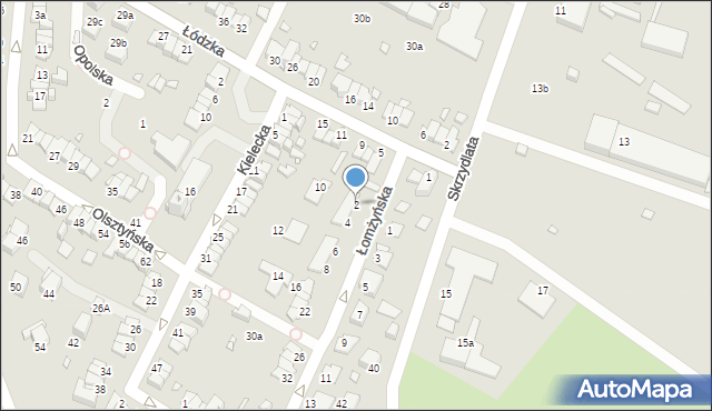 Elbląg, Łomżyńska, 2, mapa Elbląga