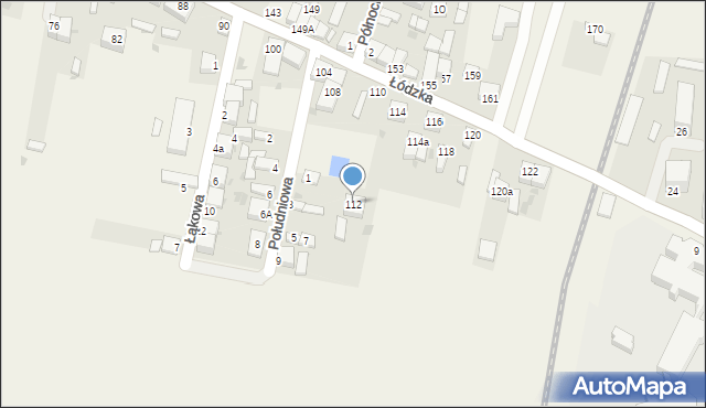 Gajkowice, Łódzka, 112, mapa Gajkowice