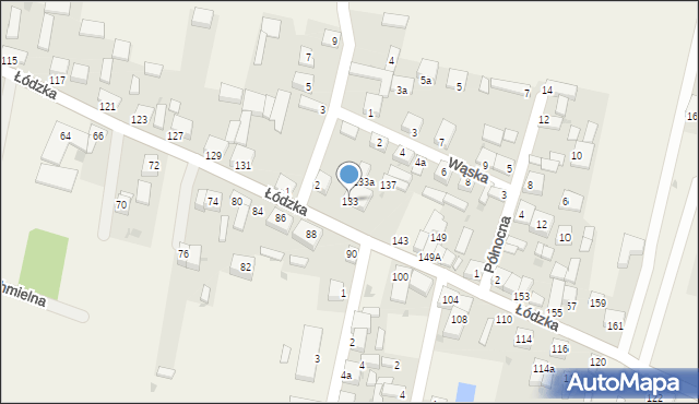 Gajkowice, Łódzka, 133, mapa Gajkowice