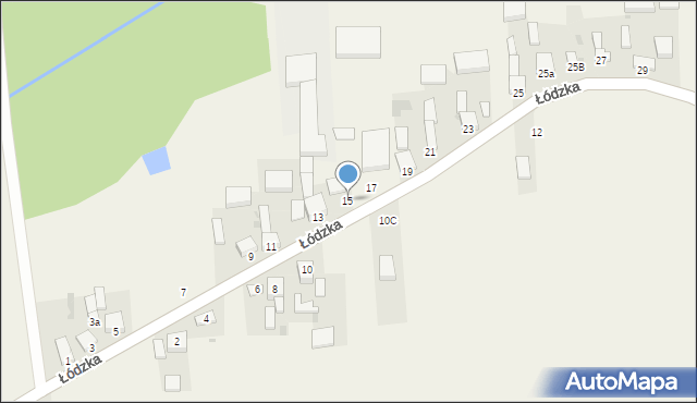 Gajkowice, Łódzka, 15, mapa Gajkowice