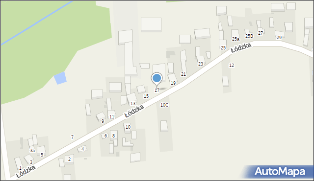 Gajkowice, Łódzka, 17, mapa Gajkowice