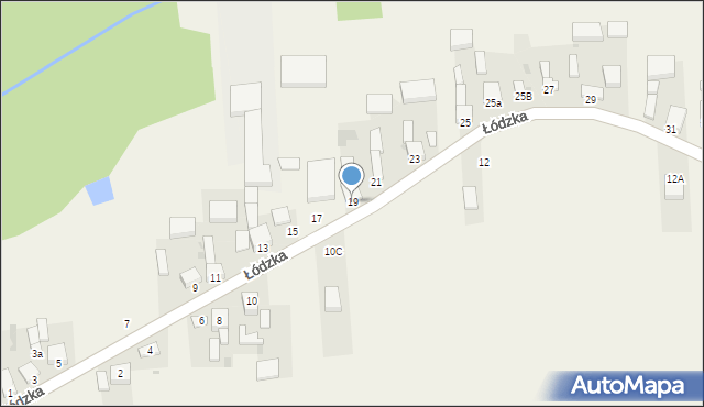 Gajkowice, Łódzka, 19, mapa Gajkowice