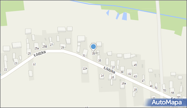 Gajkowice, Łódzka, 33, mapa Gajkowice