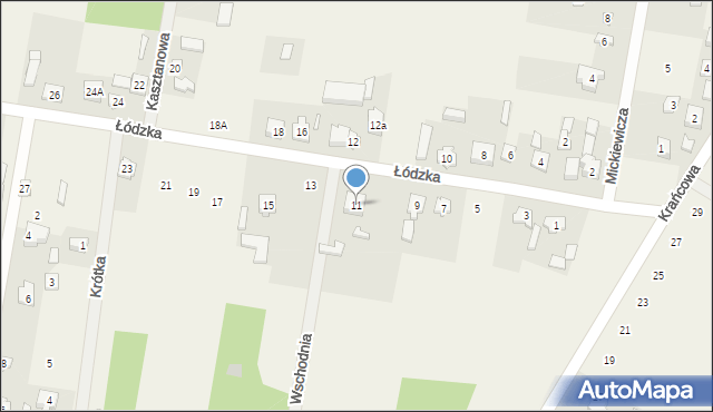 Gałków Mały, Łódzka, 11, mapa Gałków Mały