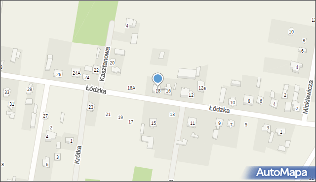 Gałków Mały, Łódzka, 18, mapa Gałków Mały