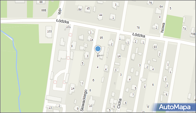 Gałków Mały, Łódzka, 97, mapa Gałków Mały