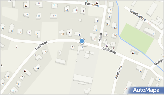 Garby, Łozinowa, 3, mapa Garby