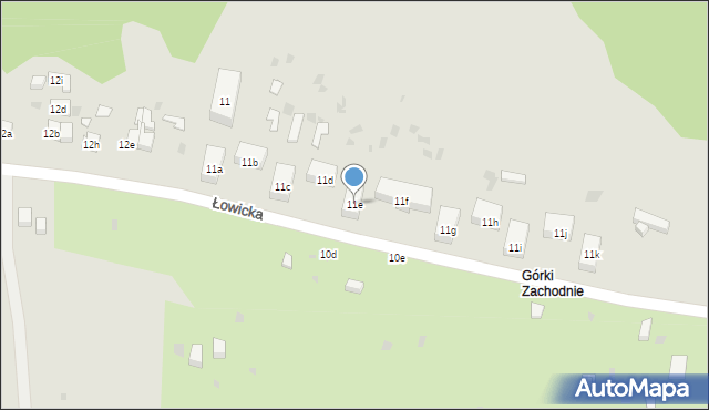 Gdańsk, Łowicka, 11e, mapa Gdańska