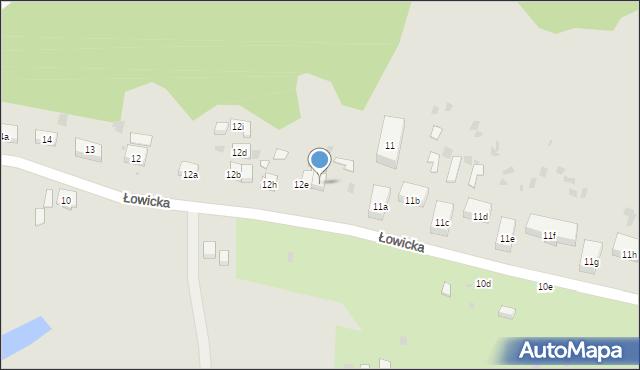 Gdańsk, Łowicka, 12f, mapa Gdańska