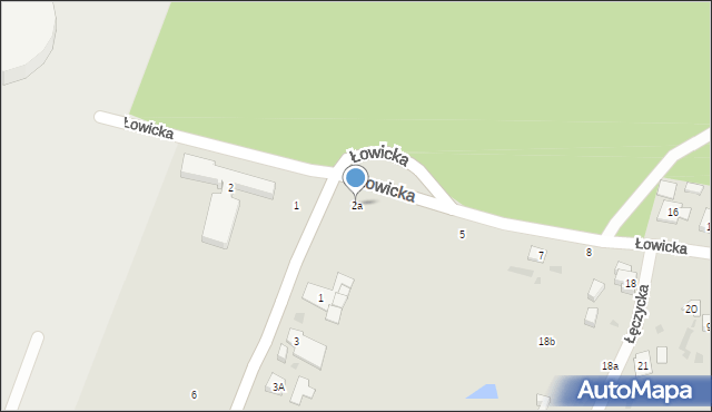 Gdańsk, Łowicka, 2a, mapa Gdańska