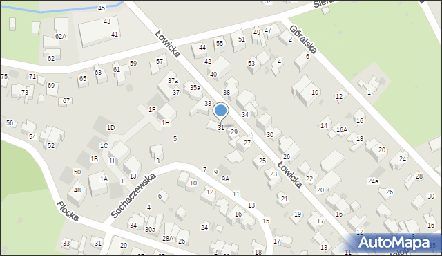 Gdynia, Łowicka, 31, mapa Gdyni