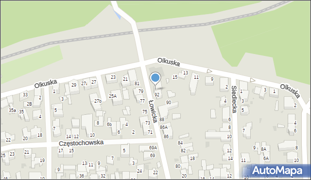 Gdynia, Łowicka, 94, mapa Gdyni