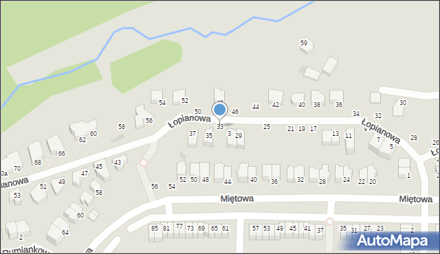 Gdynia, Łopianowa, 33, mapa Gdyni