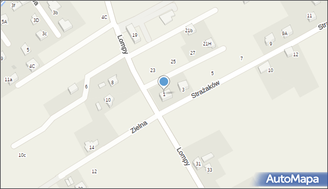 Gilowice, Lompy Józefa, 1, mapa Gilowice