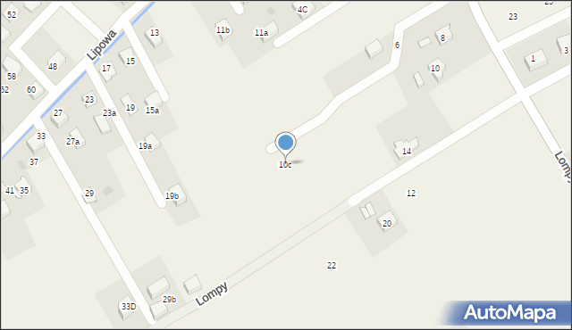 Gilowice, Lompy Józefa, 10c, mapa Gilowice