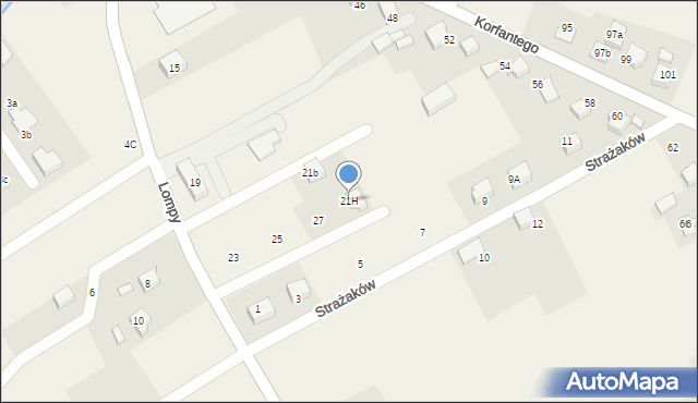 Gilowice, Lompy Józefa, 21H, mapa Gilowice