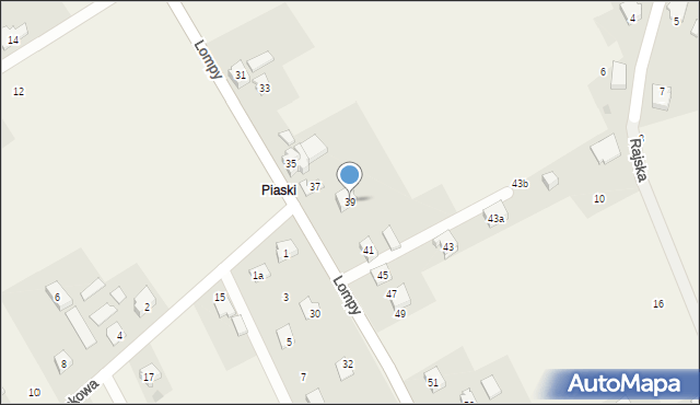Gilowice, Lompy Józefa, 39, mapa Gilowice