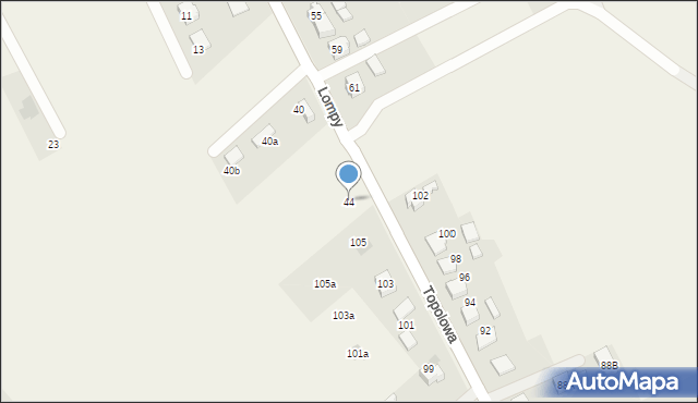 Gilowice, Lompy Józefa, 44, mapa Gilowice