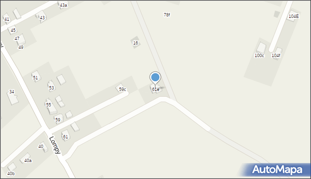 Gilowice, Lompy Józefa, 61e, mapa Gilowice