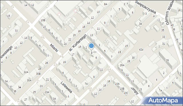Gliwice, Lompy Józefa, 4, mapa Gliwic