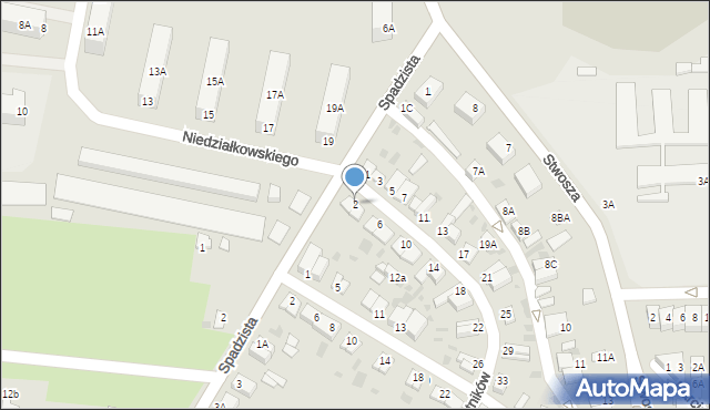 Głogów, Lotników, 2, mapa Głogów