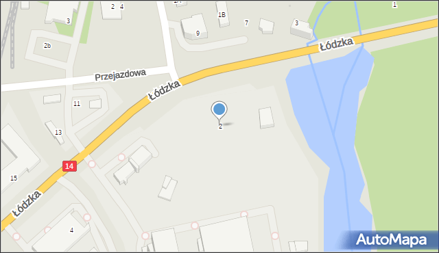 Głowno, Łódzka, 2, mapa Głowno