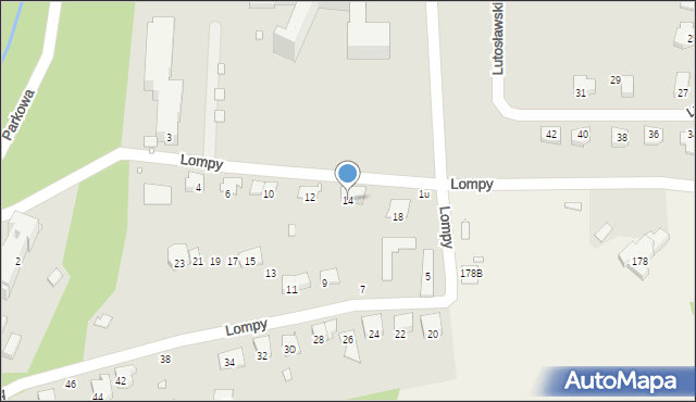 Głuchołazy, Lompy Józefa, 14, mapa Głuchołazy