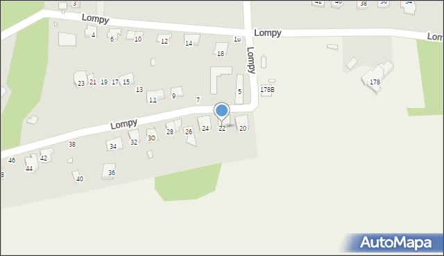 Głuchołazy, Lompy Józefa, 22, mapa Głuchołazy