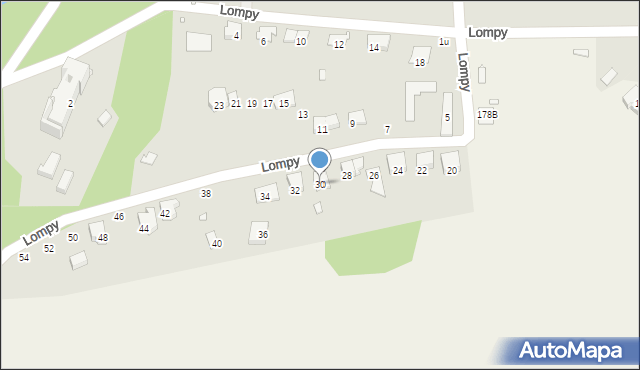 Głuchołazy, Lompy Józefa, 30, mapa Głuchołazy