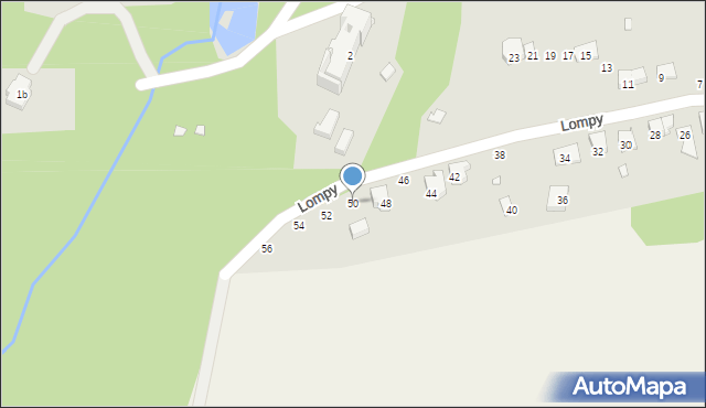 Głuchołazy, Lompy Józefa, 50, mapa Głuchołazy