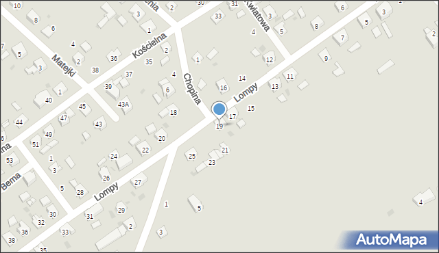 Gogolin, Lompy Józefa, 19, mapa Gogolin