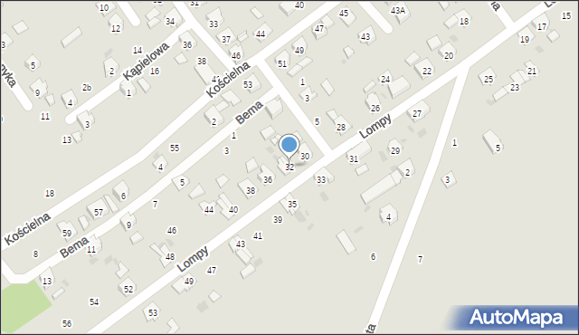 Gogolin, Lompy Józefa, 32, mapa Gogolin