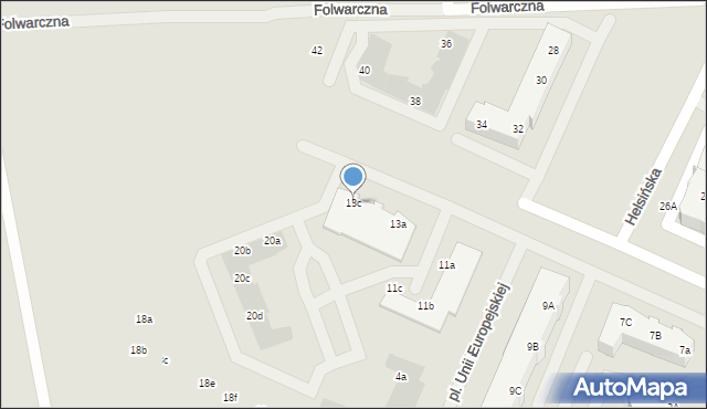 Gorzów Wielkopolski, Londyńska, 13c, mapa Gorzów Wielkopolski