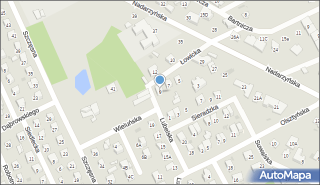 Grodzisk Mazowiecki, Łowicka, 9, mapa Grodzisk Mazowiecki