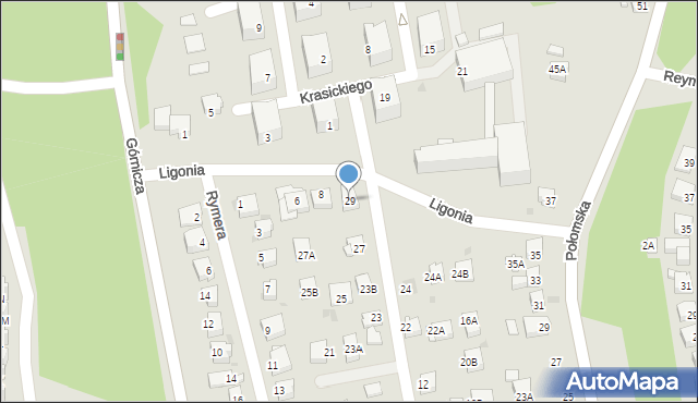 Jastrzębie-Zdrój, Lompy Józefa, 29, mapa Jastrzębie-Zdrój