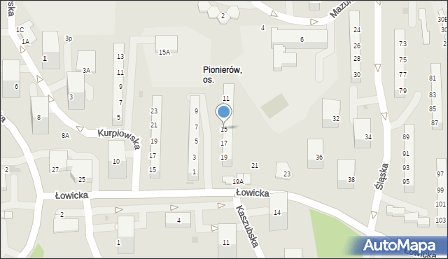 Jastrzębie-Zdrój, Łowicka, 15, mapa Jastrzębie-Zdrój