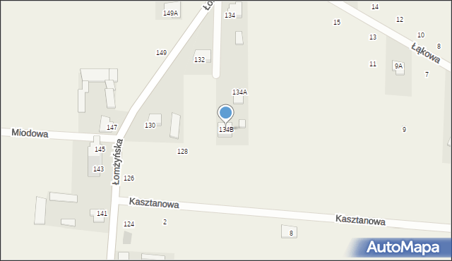 Jednaczewo, Łomżyńska, 134B, mapa Jednaczewo