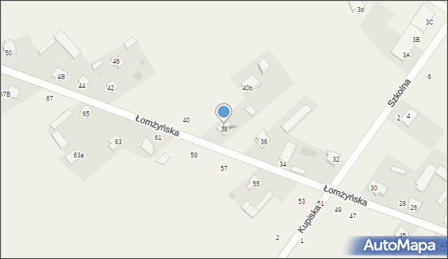 Jednaczewo, Łomżyńska, 38, mapa Jednaczewo