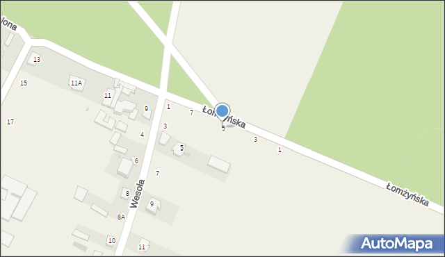 Jednaczewo, Łomżyńska, 5, mapa Jednaczewo