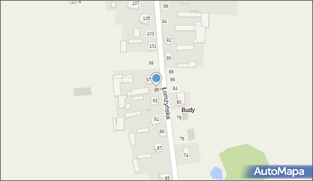 Jednaczewo, Łomżyńska, 95, mapa Jednaczewo