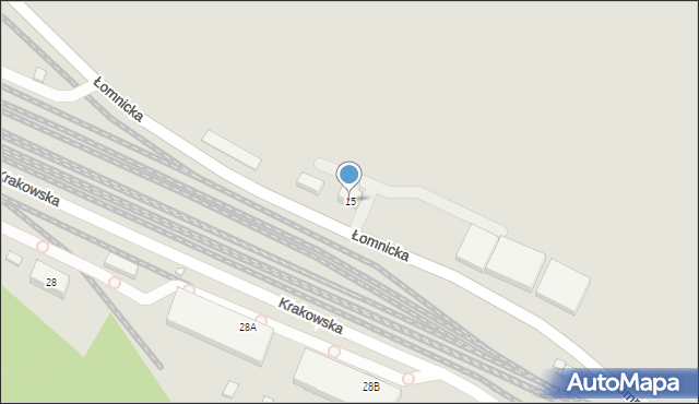 Jelenia Góra, Łomnicka, 15, mapa Jelenia Góra