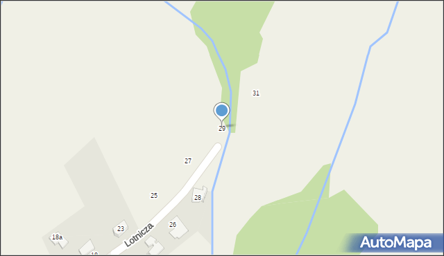 Jeżów Sudecki, Lotnicza, 29, mapa Jeżów Sudecki