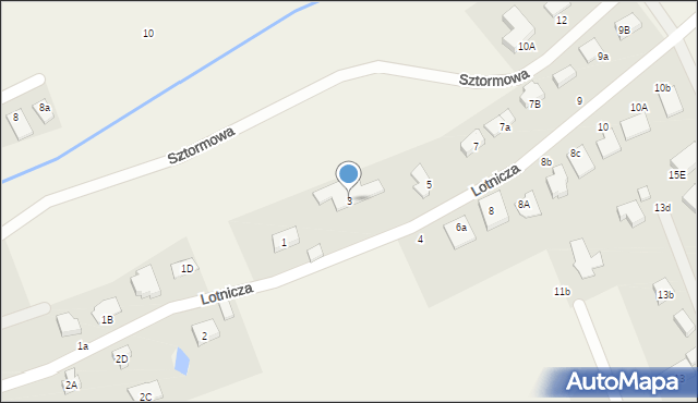 Jeżów Sudecki, Lotnicza, 3, mapa Jeżów Sudecki