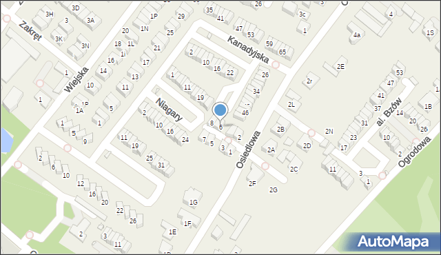 Józefosław, Londyńska, 6, mapa Józefosław