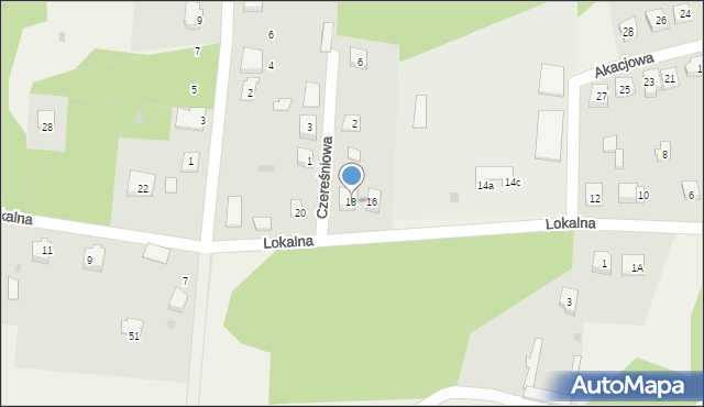Kadzidło, Lokalna, 18, mapa Kadzidło