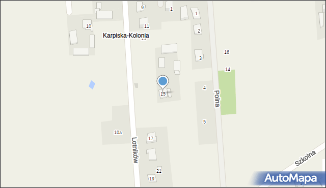 Karpiska, Lotników, 15, mapa Karpiska