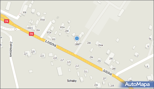 Kielce, Łódzka, 296b, mapa Kielc